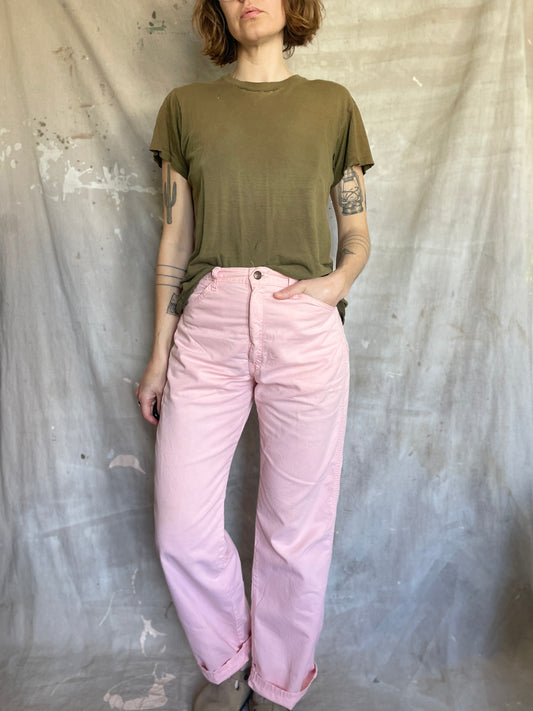 80s Pale Pink DeeCee Carpenter Pants
