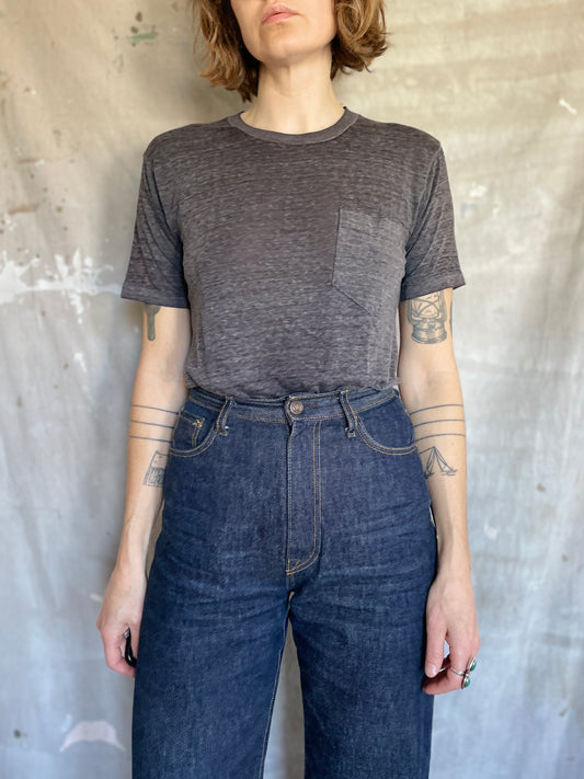 80s Blank Grey Tee