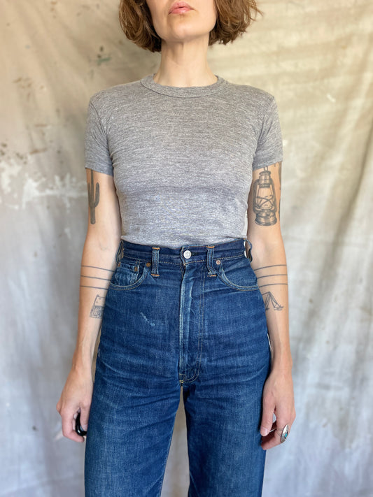 80s Blank Heather Grey Tee