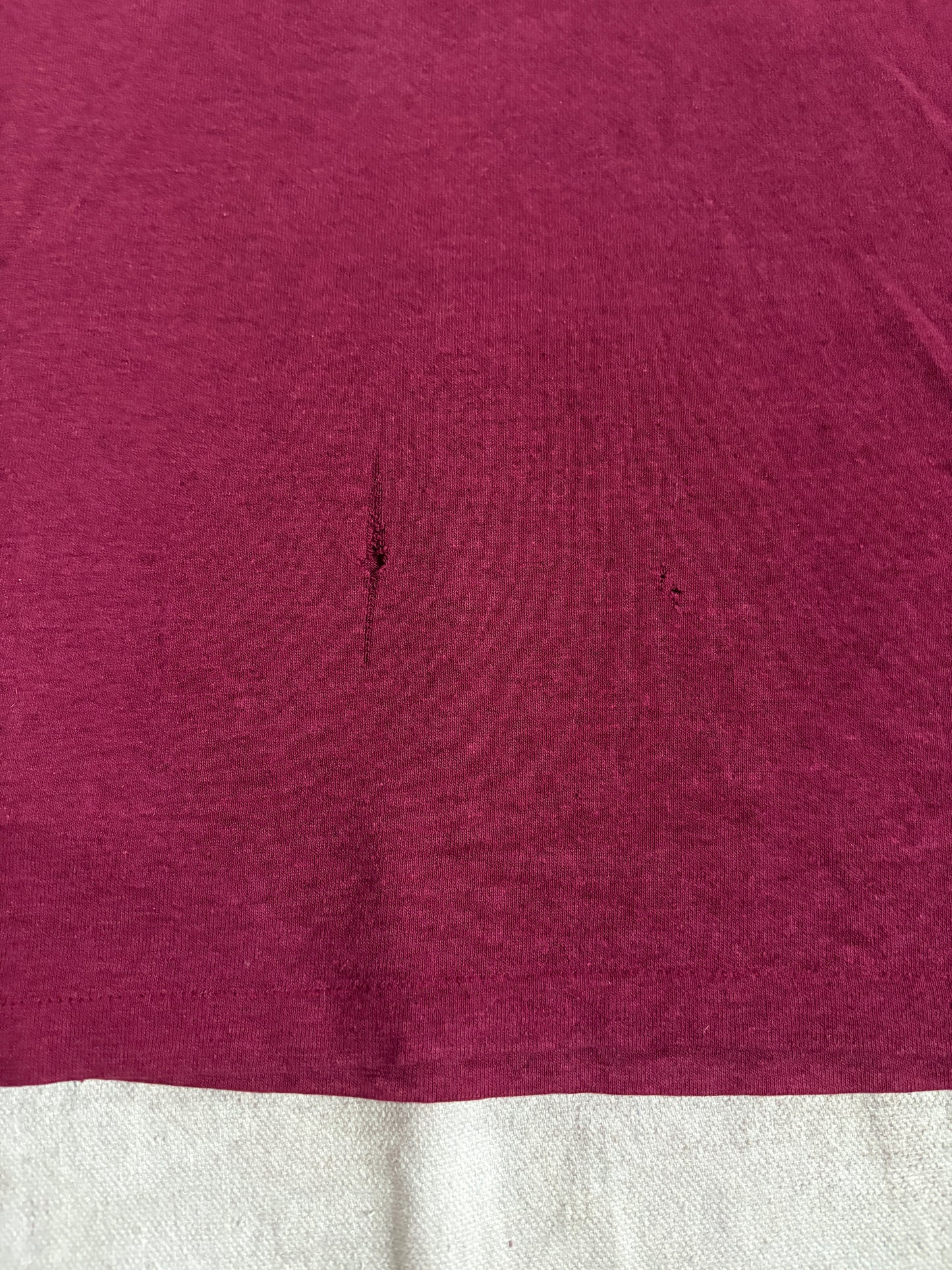 80s Blank Maroon Pocket Tee