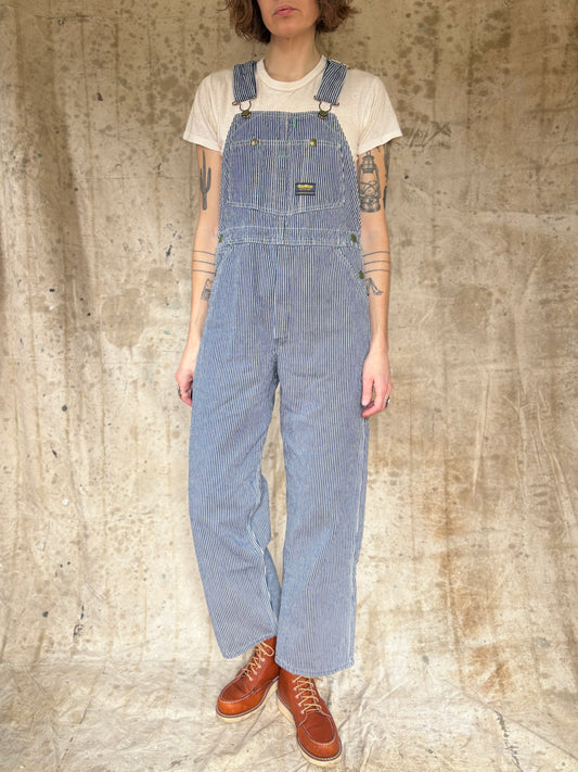 80s Oshkosh Hickory Stripe Overalls