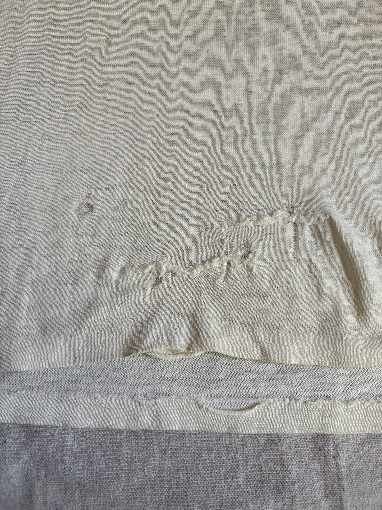 40s Bodyguard Ecru Tank Top