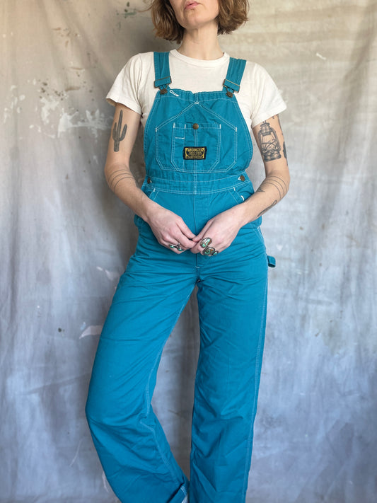 80s Teal DeeCee Overalls