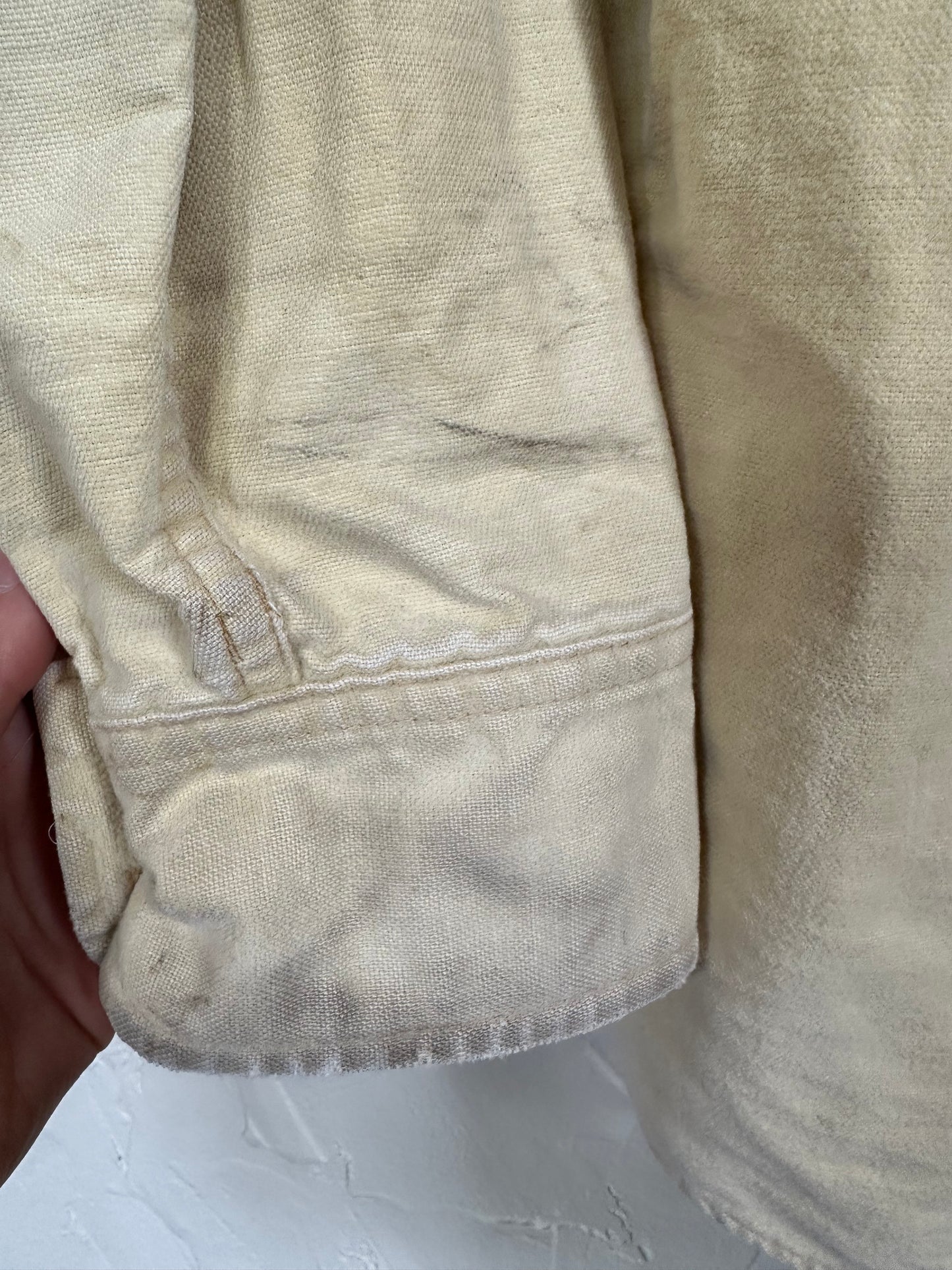 80s Woolrich Pale Yellow Chamois Cloth Shirt
