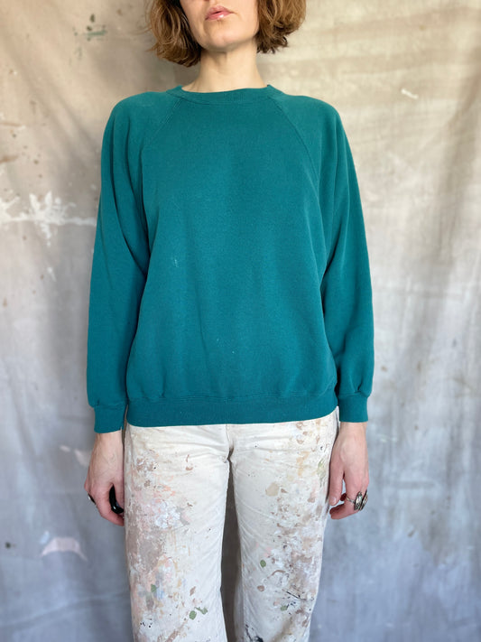 80s/90s Blank Teal Sweatshirt