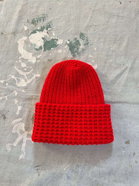 Bright Red Beanie