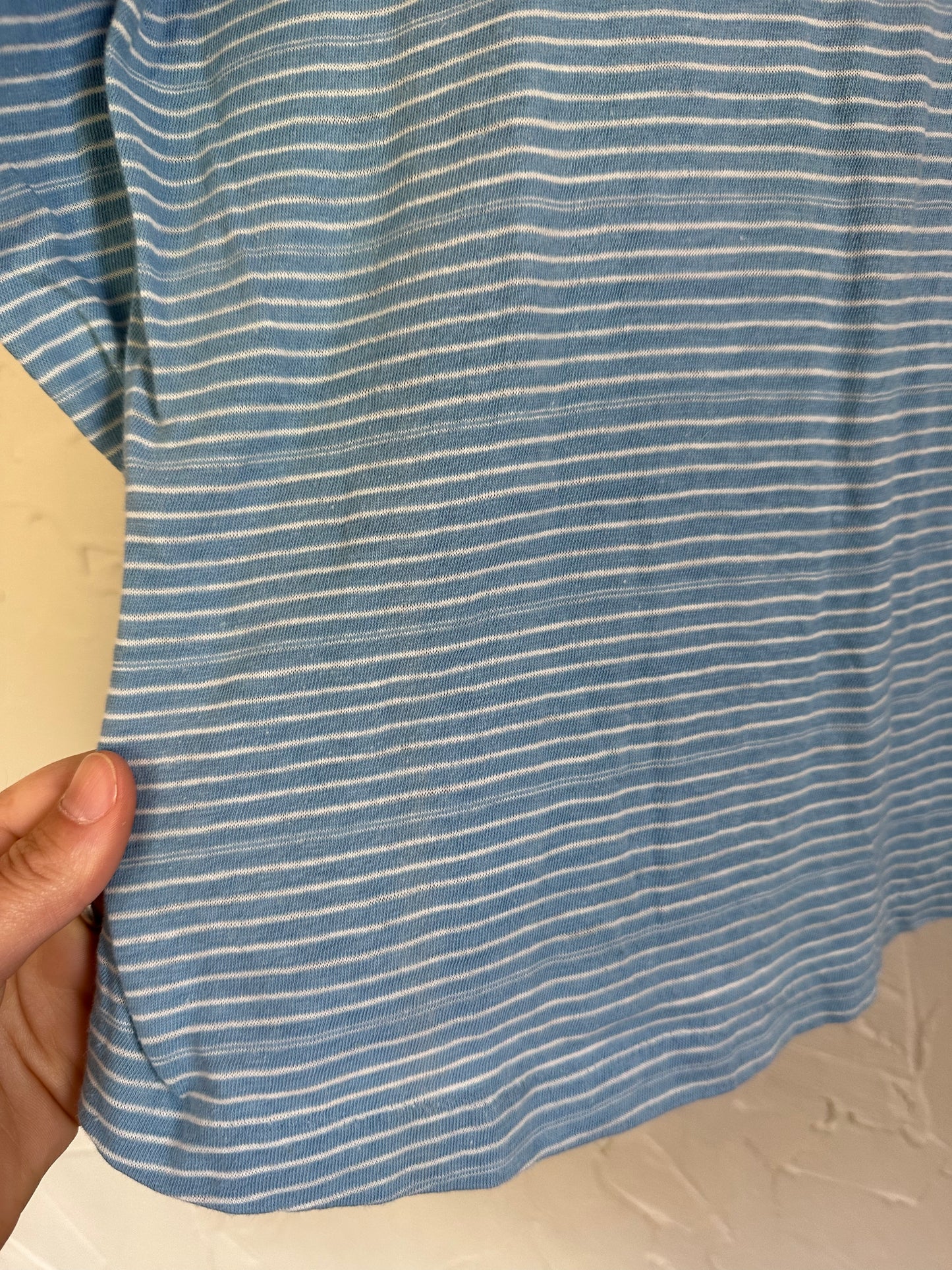 70s Micro Striped Long Sleeve Shirt