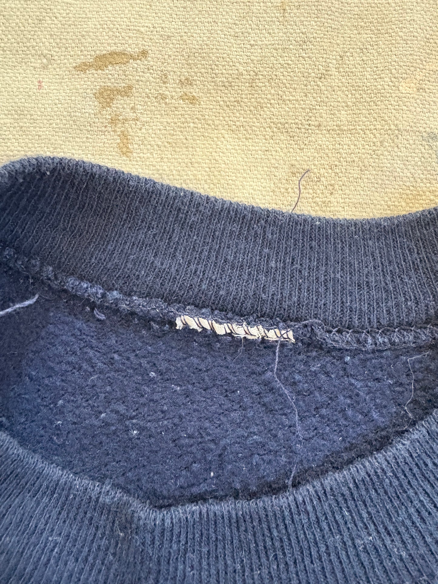 Vintage 80s Skidmore College Flocked Sweatshirt