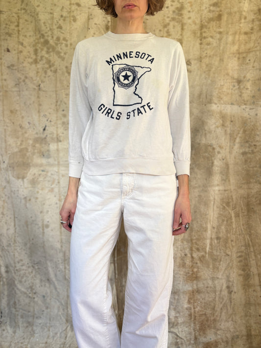 Vintage 70s Minnesota Girls State American Legion Sweatshirt
