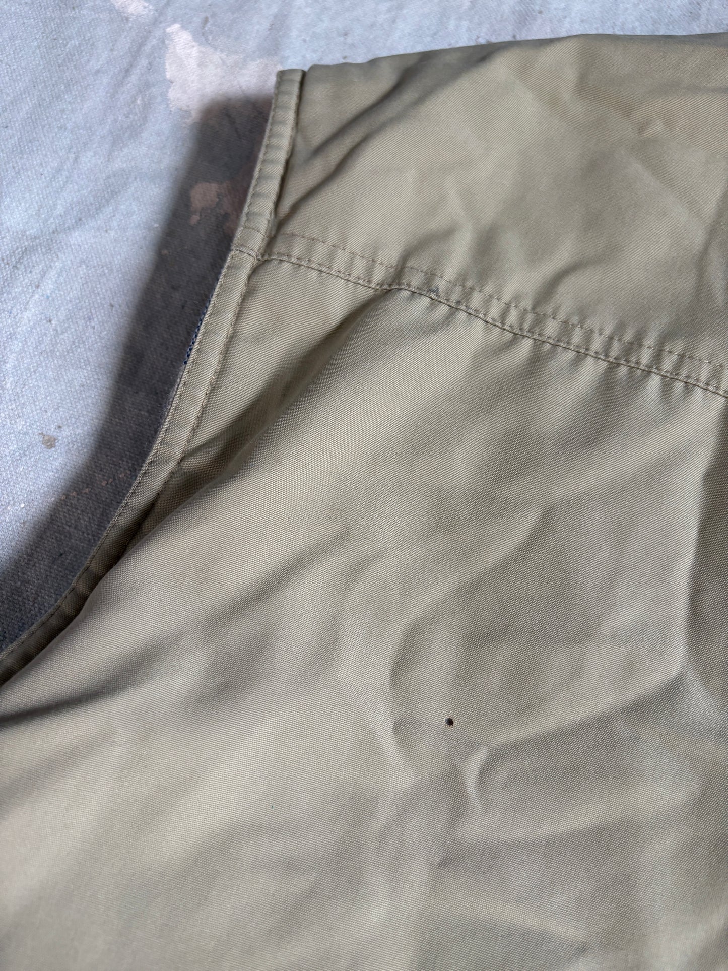 80s Reversible Gingham Blue Tan Vest