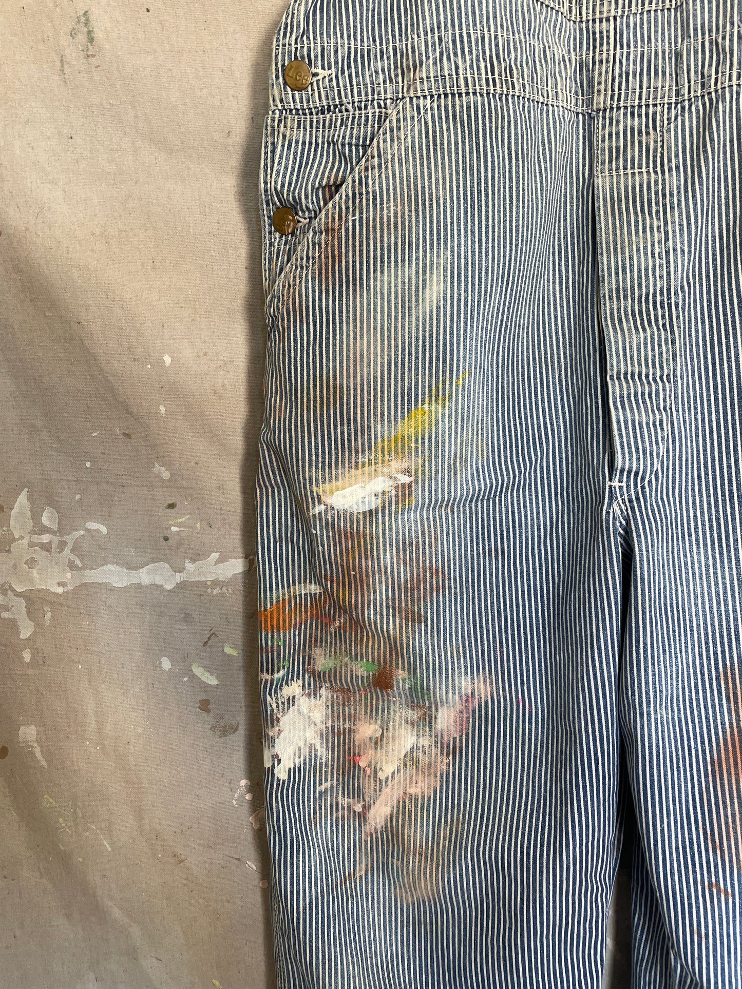 70s Lee Hickory Stripe Overalls