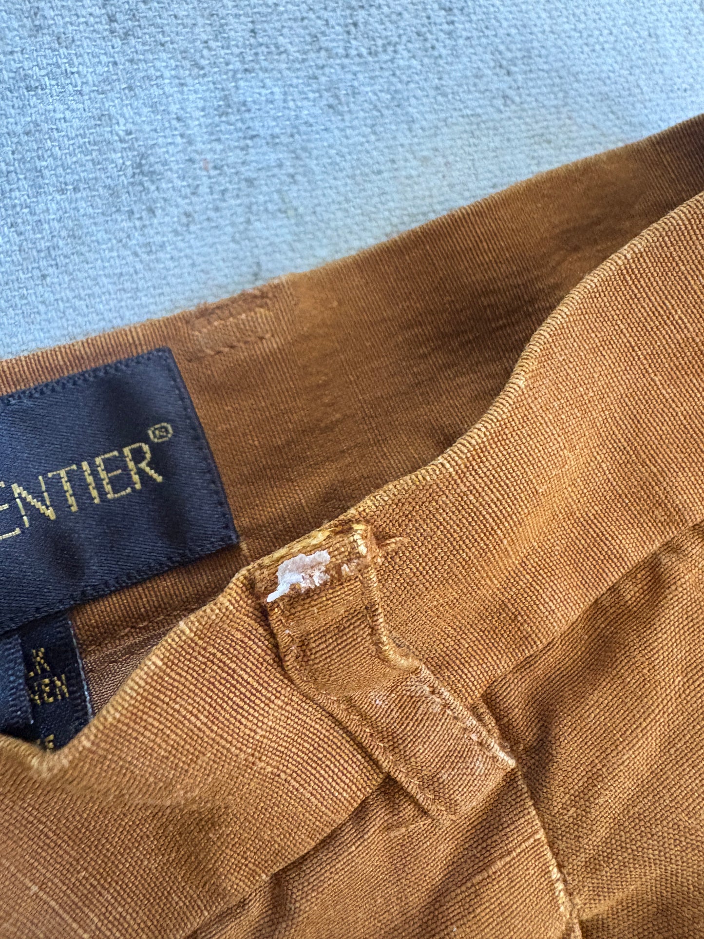 Vintage 90s Silk Linen Clay Shorts