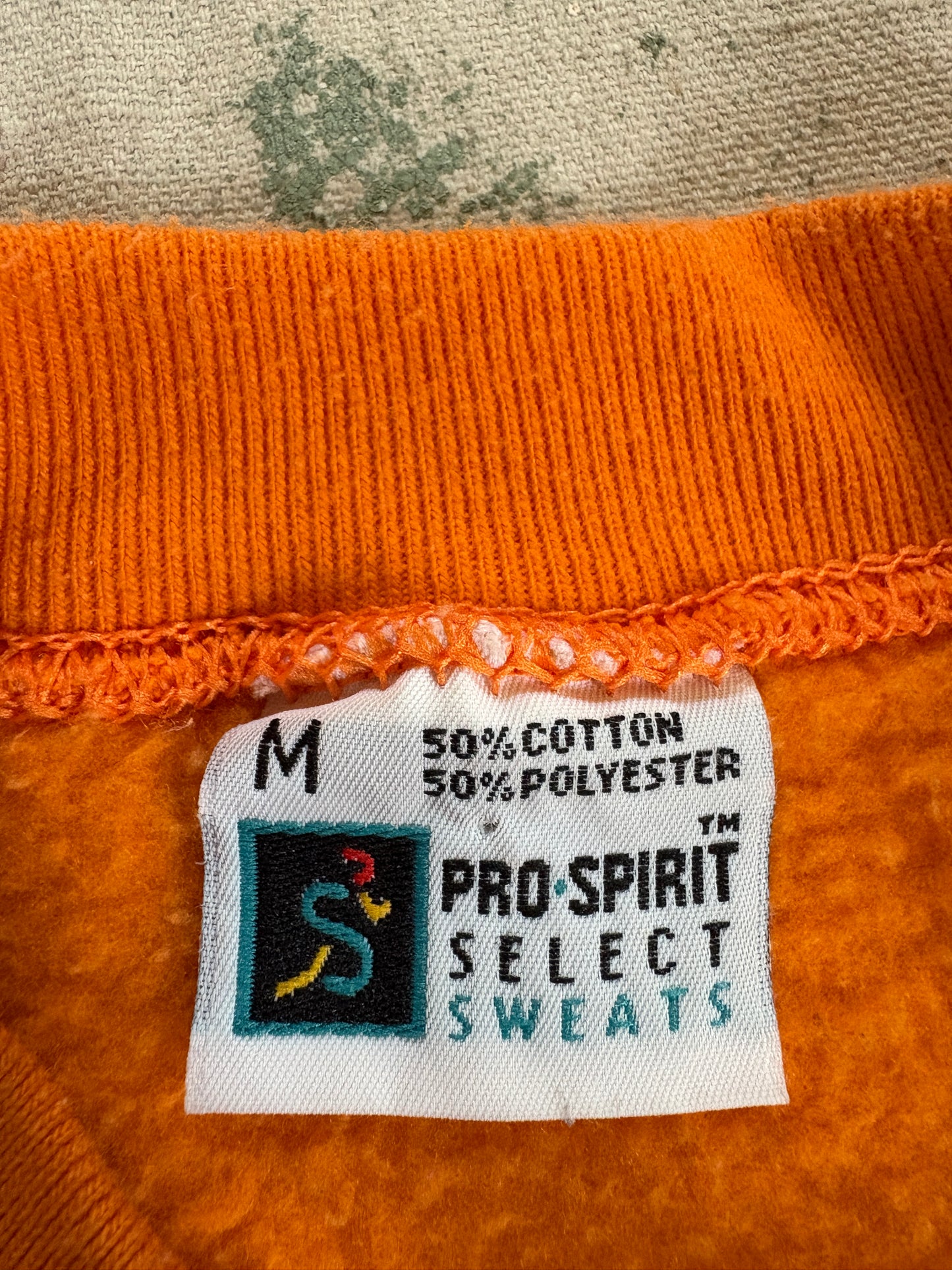 90s Select Sweats Blank Orange Sweatshirt