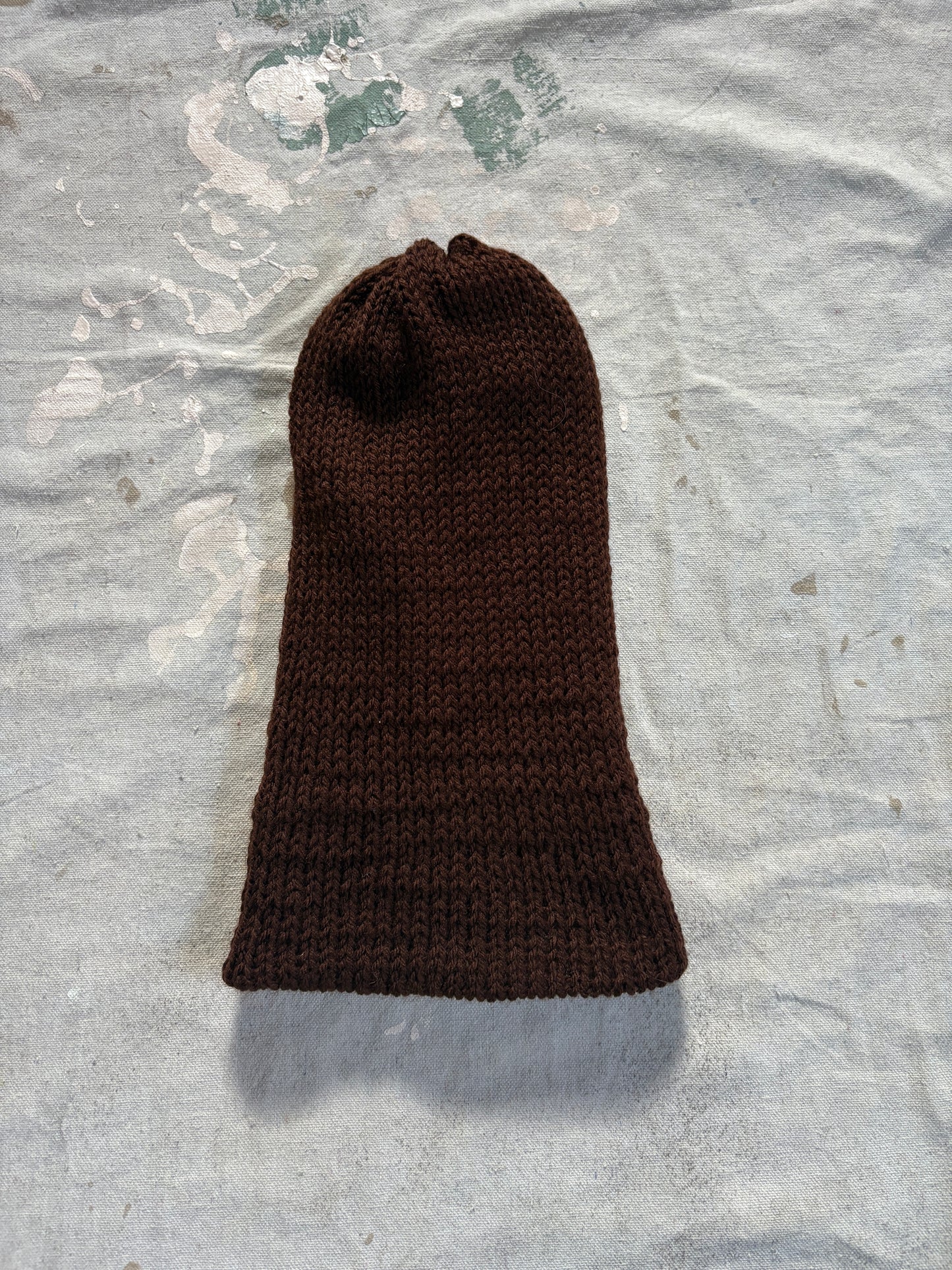 Brown And Tan Reversible Beanie