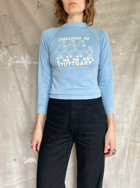 80s Deadstock Stallions Of Stuttgart Sweatshirt