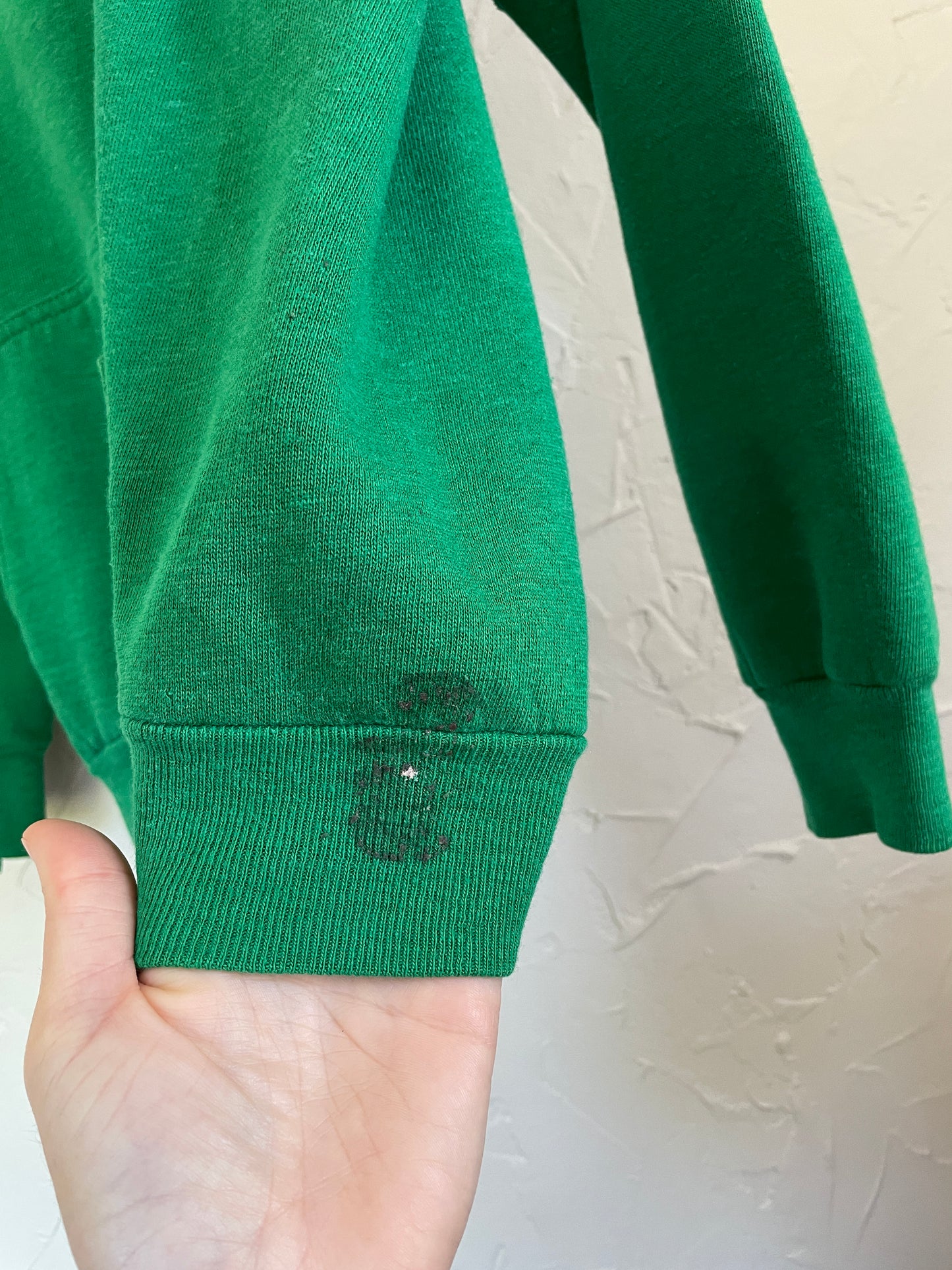 80s Blank Green Hoodie