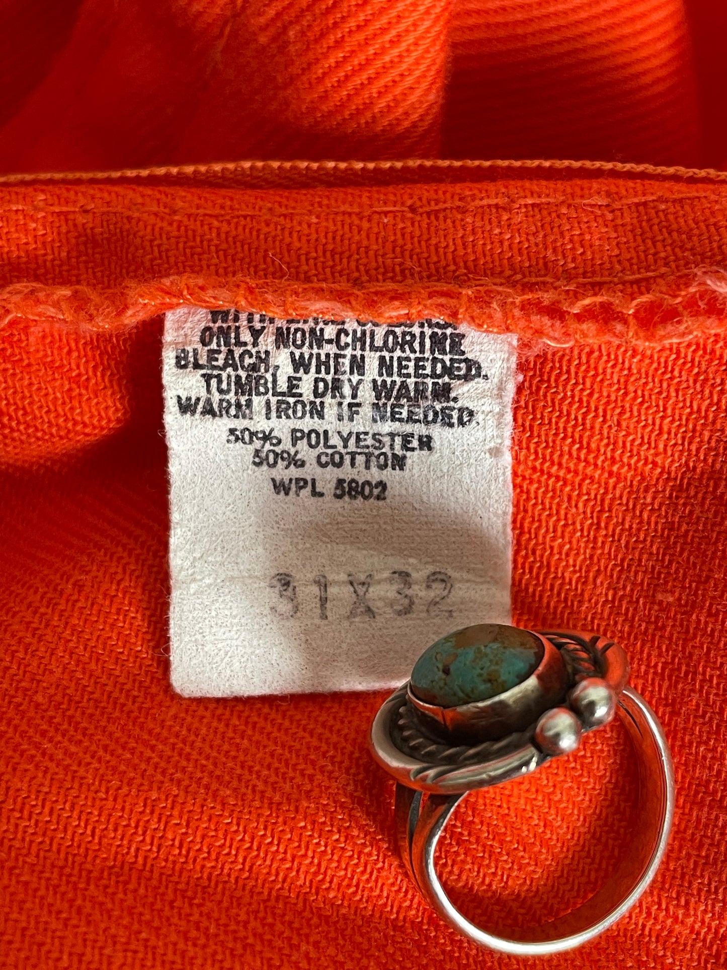 90s Orange Liberty Carpenter Pants