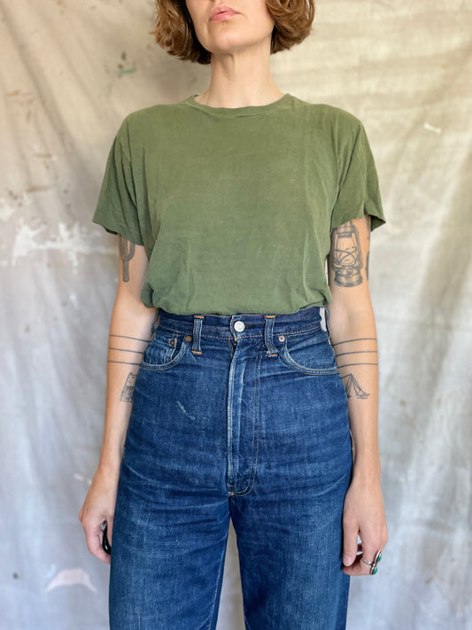 60s Blank Army Green Tee