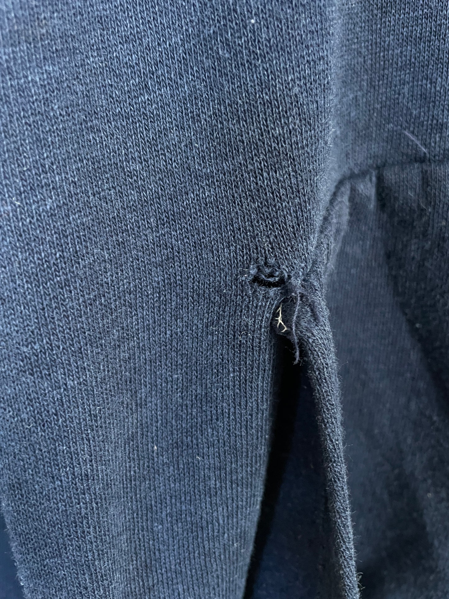 80s Blank Navy Blue Hoodie