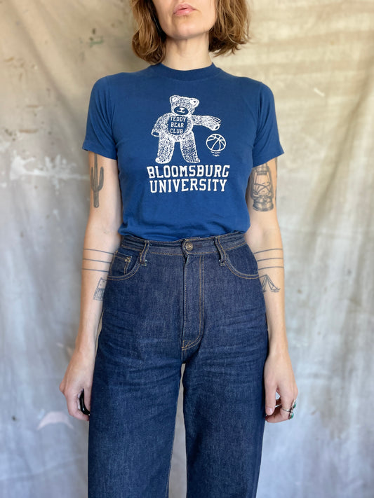 80s Bloomsburg University Teddy Bear Club Tee