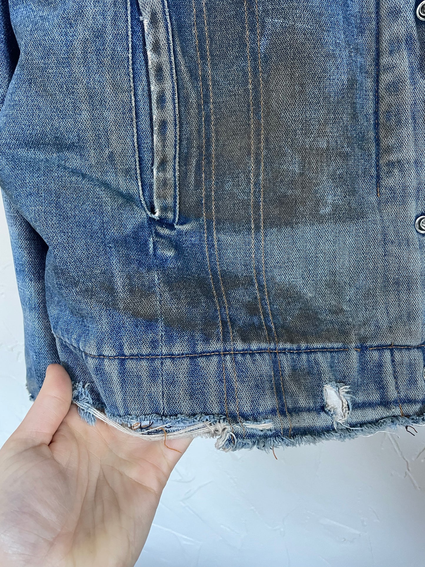70s Saddle King Blanket Lined Denim Jacket