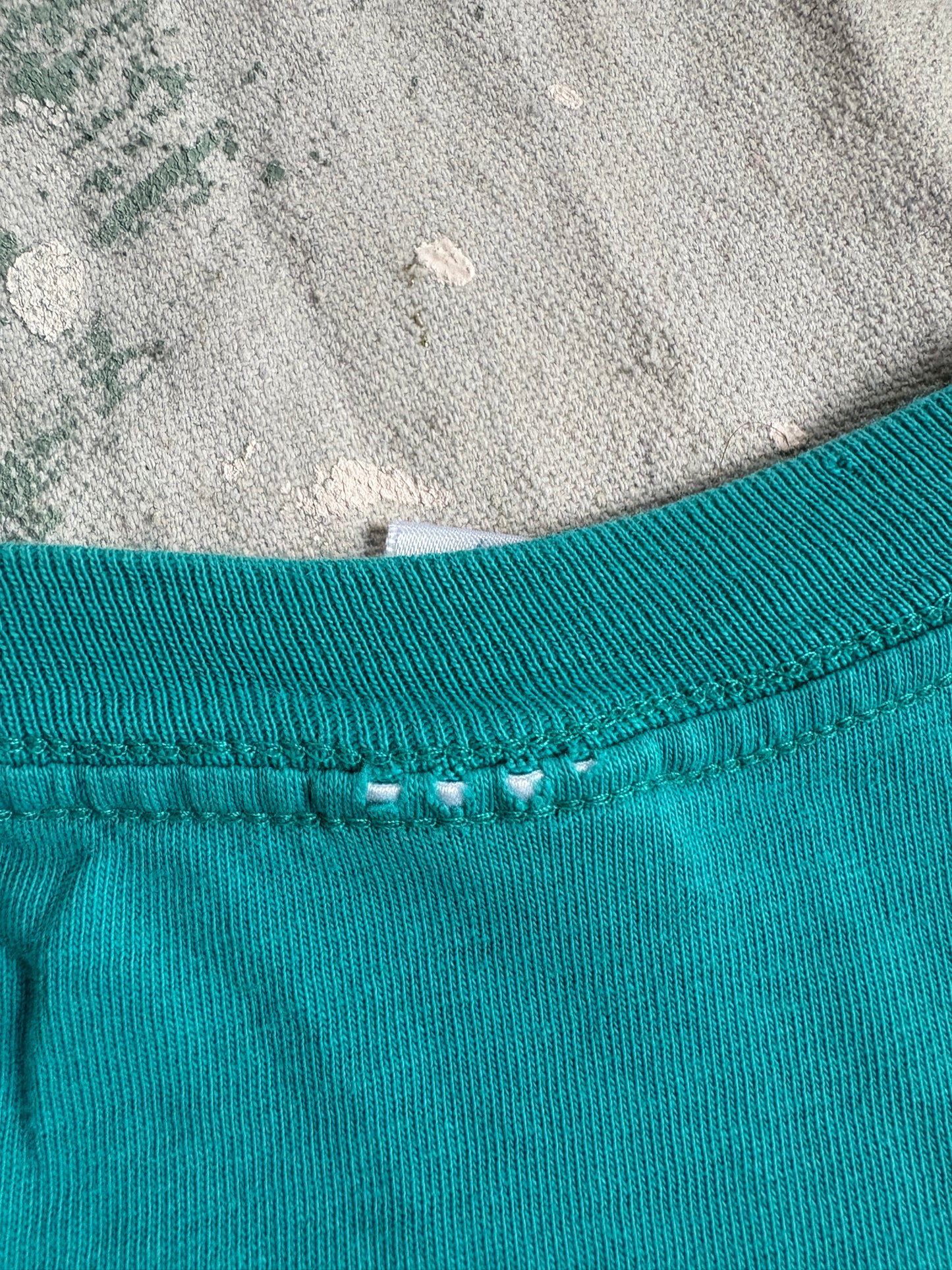 90s Towncraft Blank Teal Pocket Tee