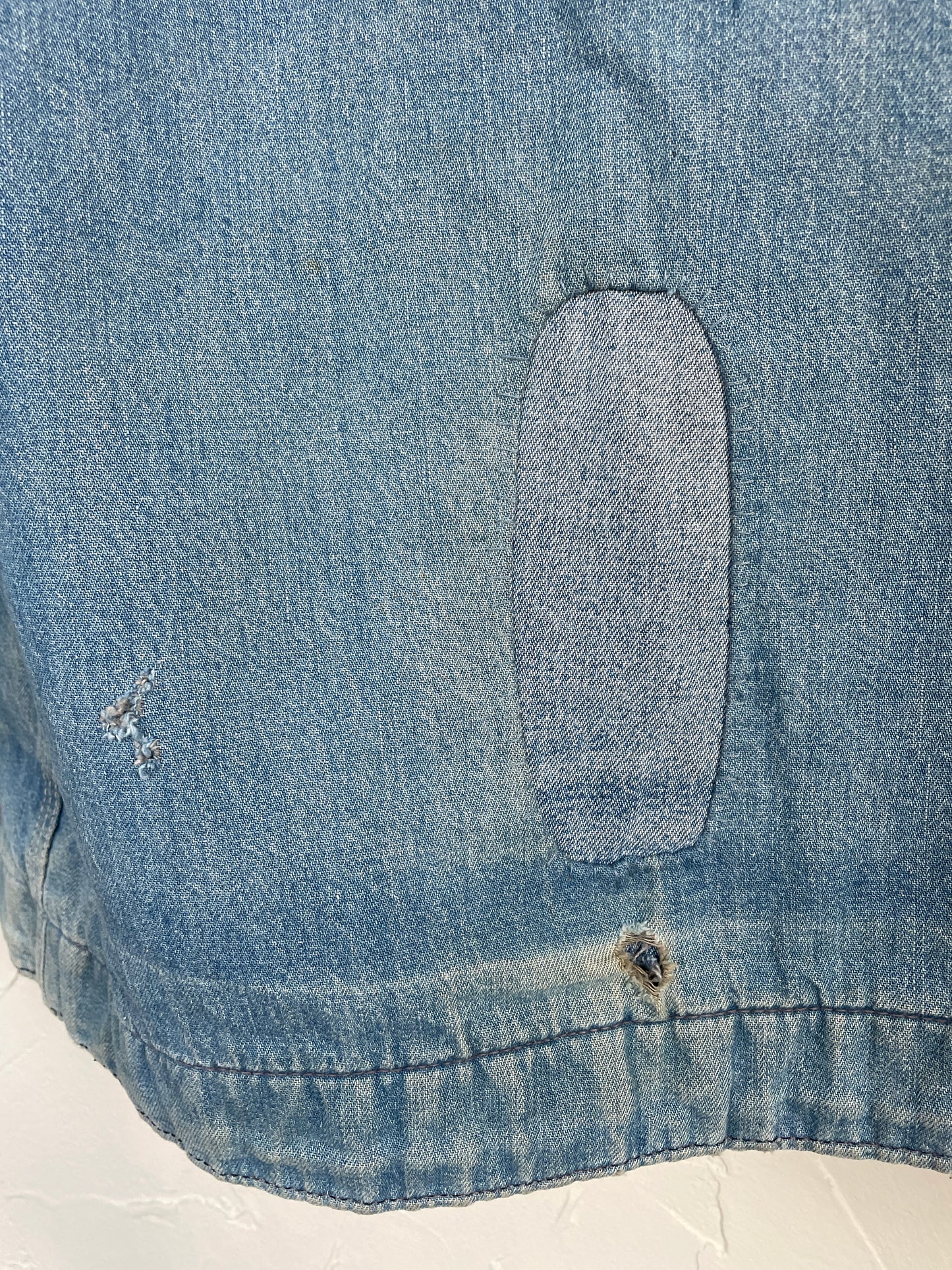 70s Sears Blanket Lined Denim Chore Coat