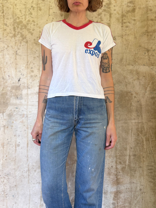 Vintage 80s Montreal Expos Baseball Tee