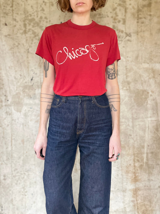 70s Faded Red Chicago Tee