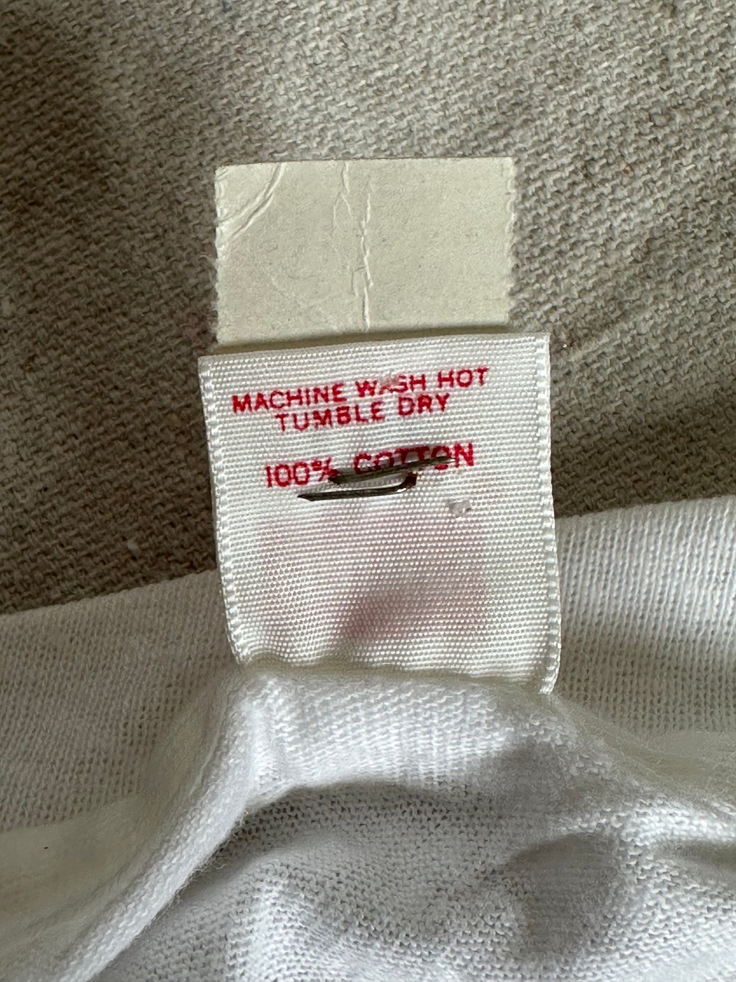 70s Deadstock Hanes Blank White Tee