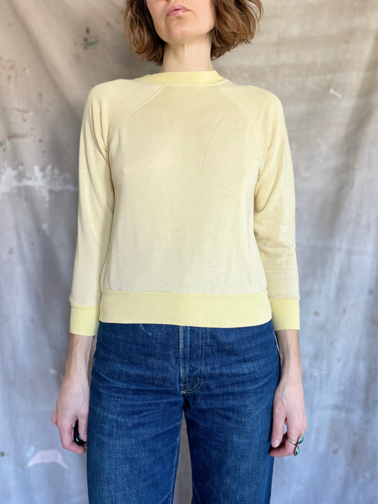 80s Blank Yellow Sweatshirt