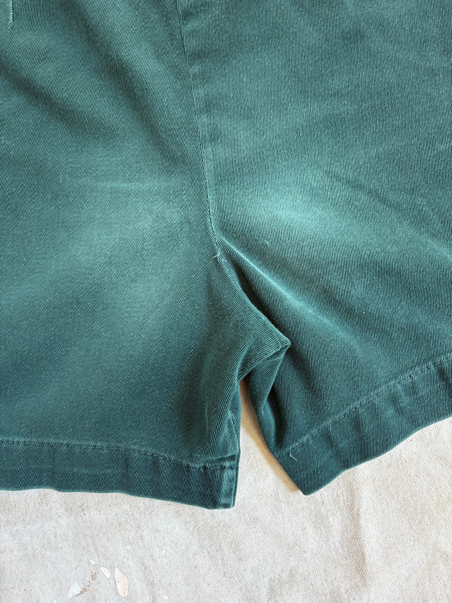 Vintage 50s/60s Green Girl Scout Side Zip Shorts