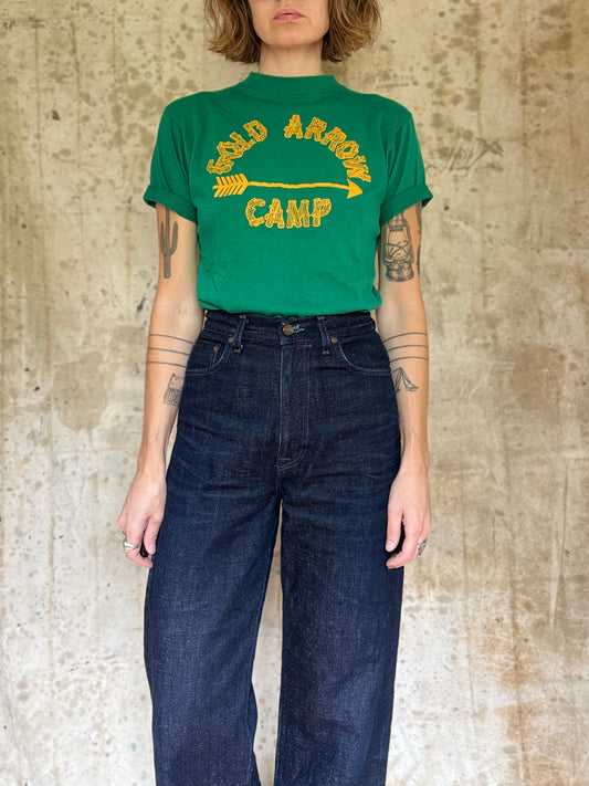70s/80s Log Lettering Gold Arrow Camp Tee
