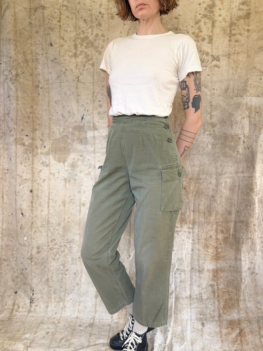 70s OG107 Cotton Poplin Utility Slacks