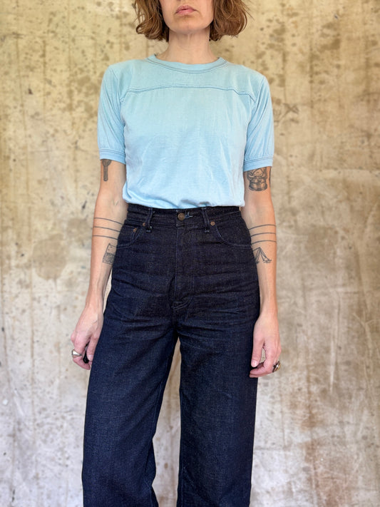 80s Blank Baby Blue Tee