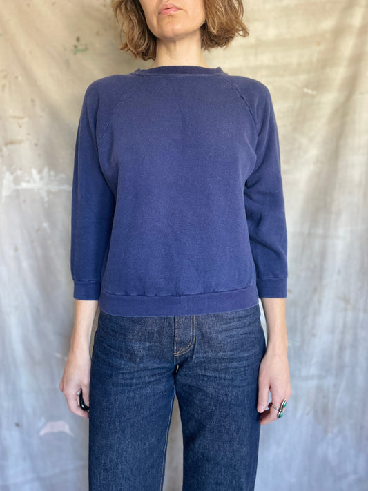 80s Blank Navy Blue Sweatshirt