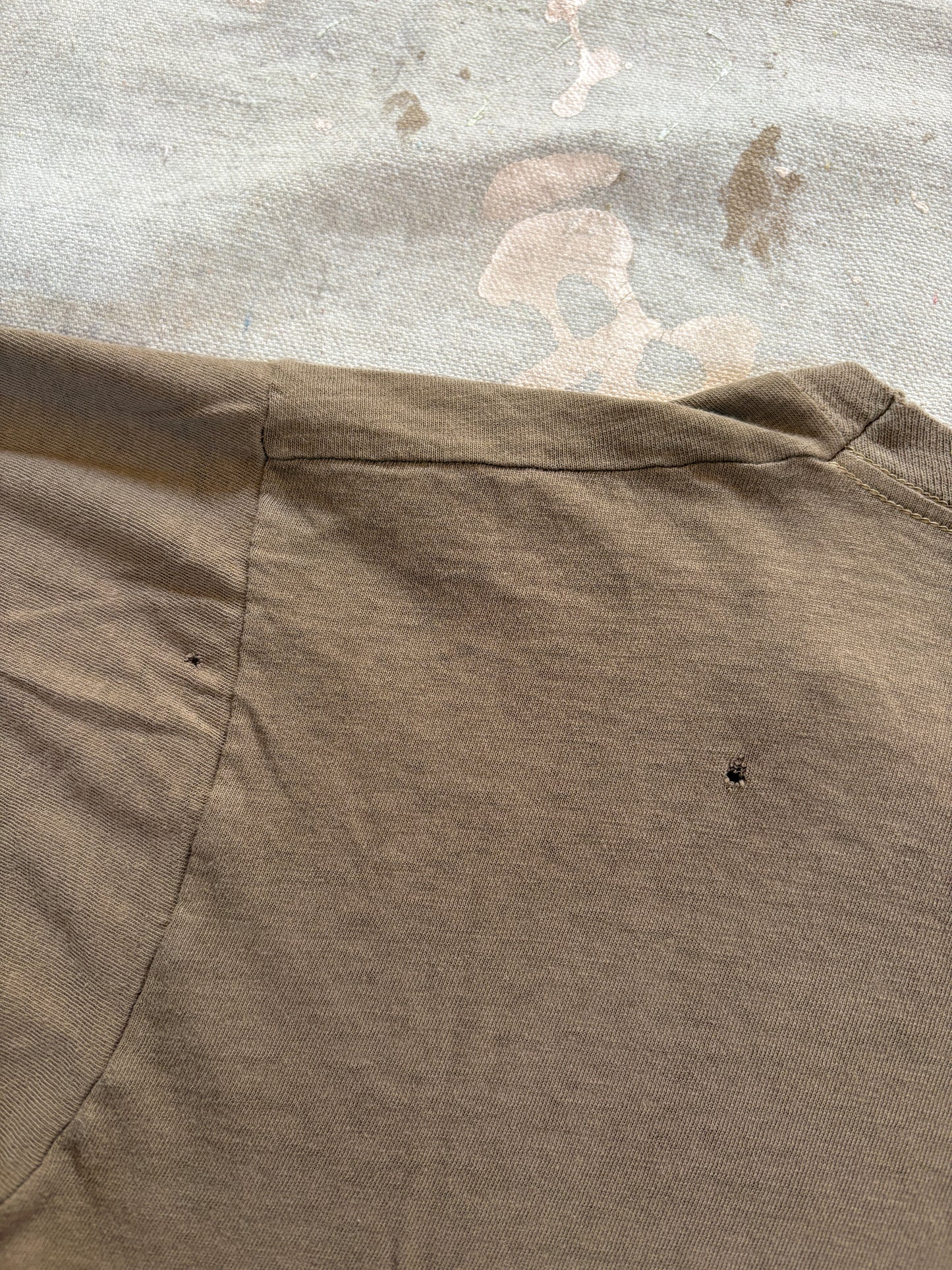 Vintage 80s Blank Brown Tee
