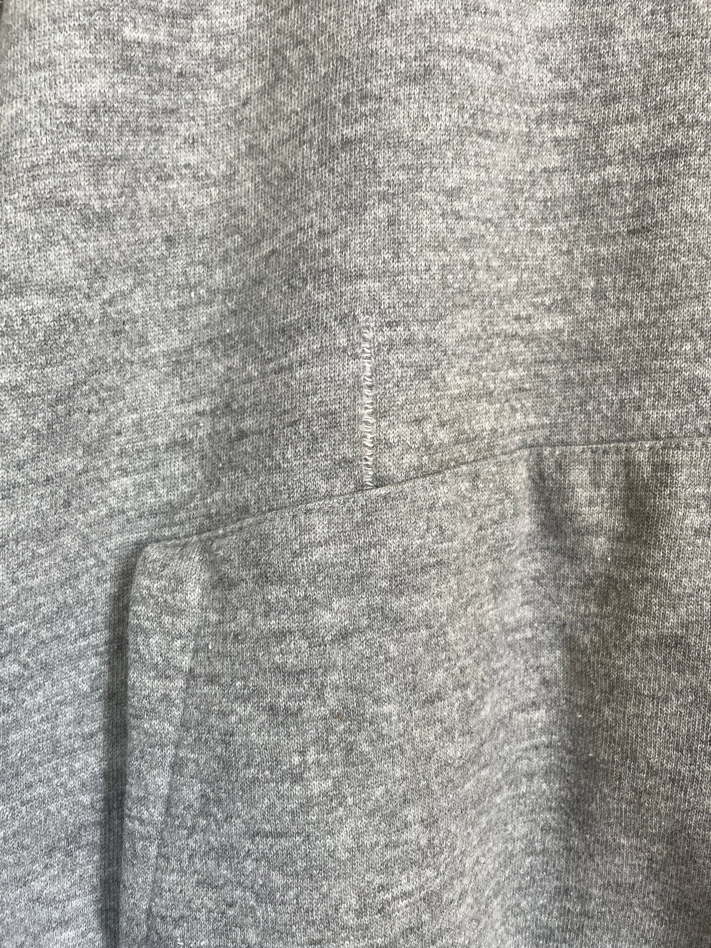 80s Blank Grey Hoodie Sweatshirt