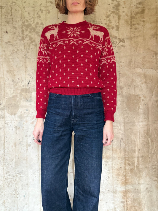 50s Jantzen Reindeer Holiday Sweater