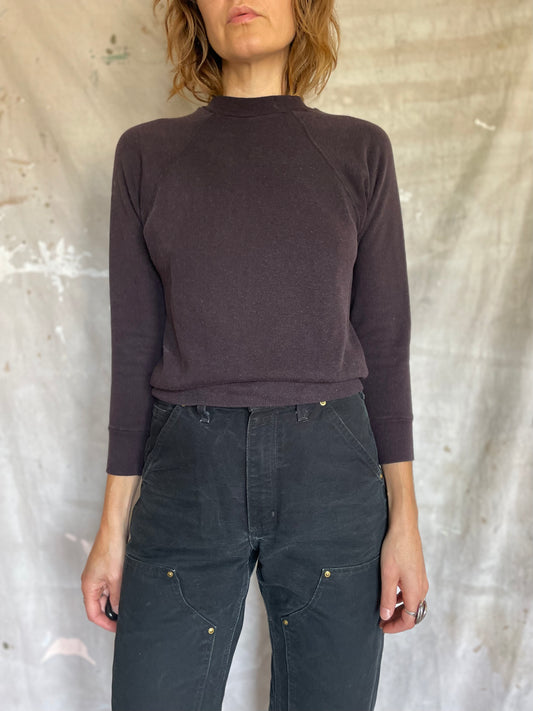 70s Blank Black Sweatshirt