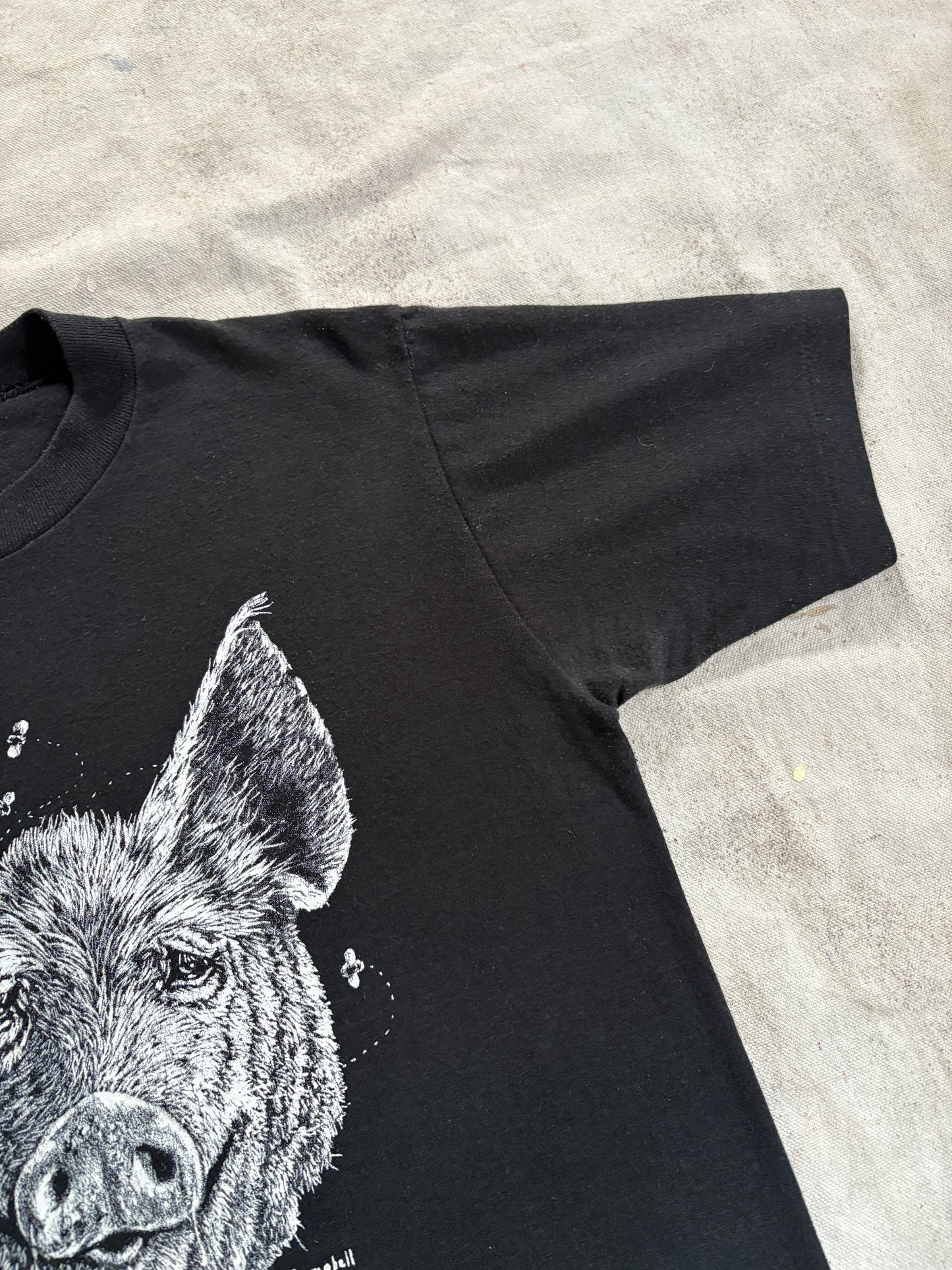 Vintage 80s Coeur D’alene Idaho Pig Tee