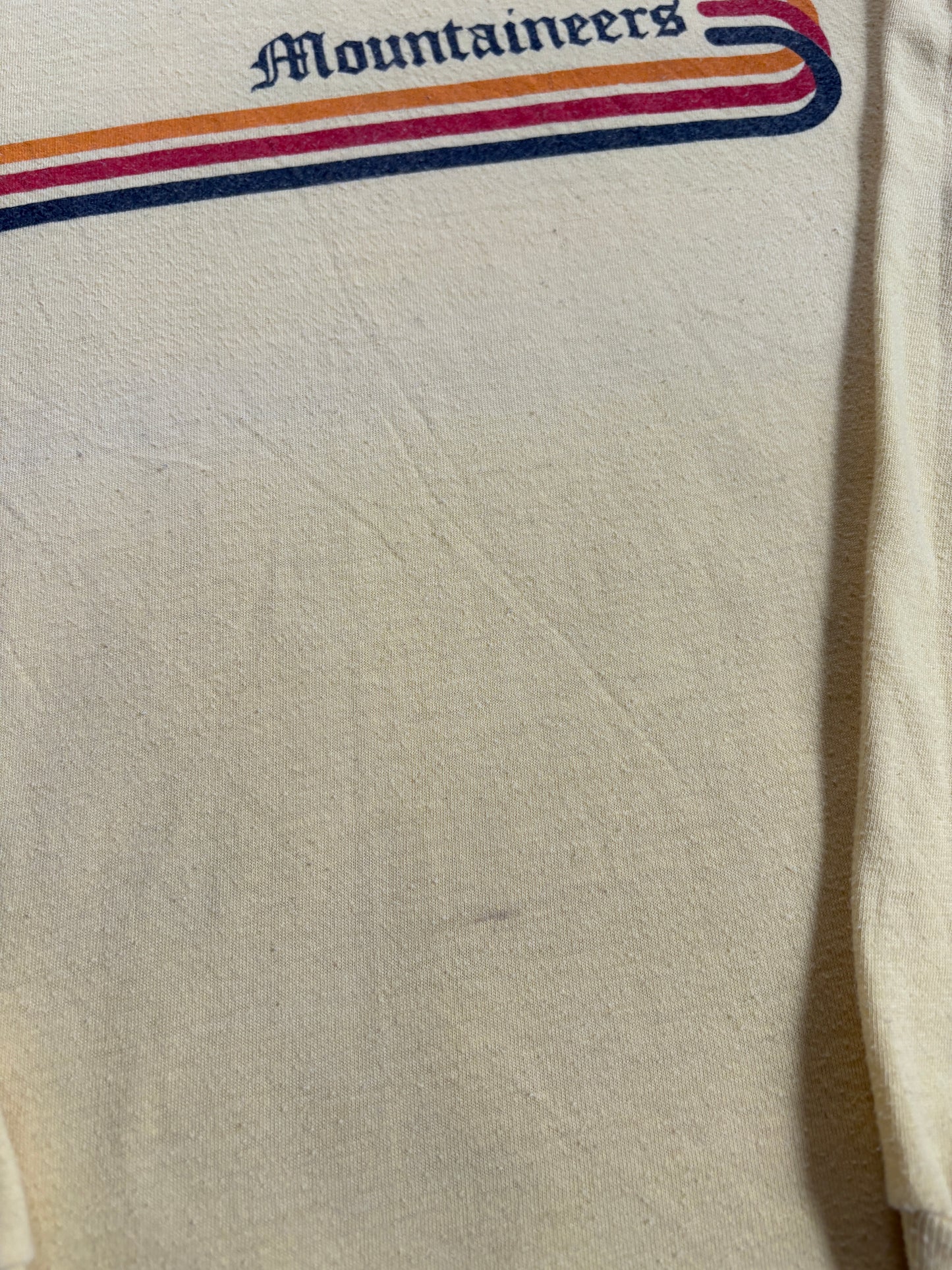 80s West Virginia Mountaineers Long Sleeve Tee