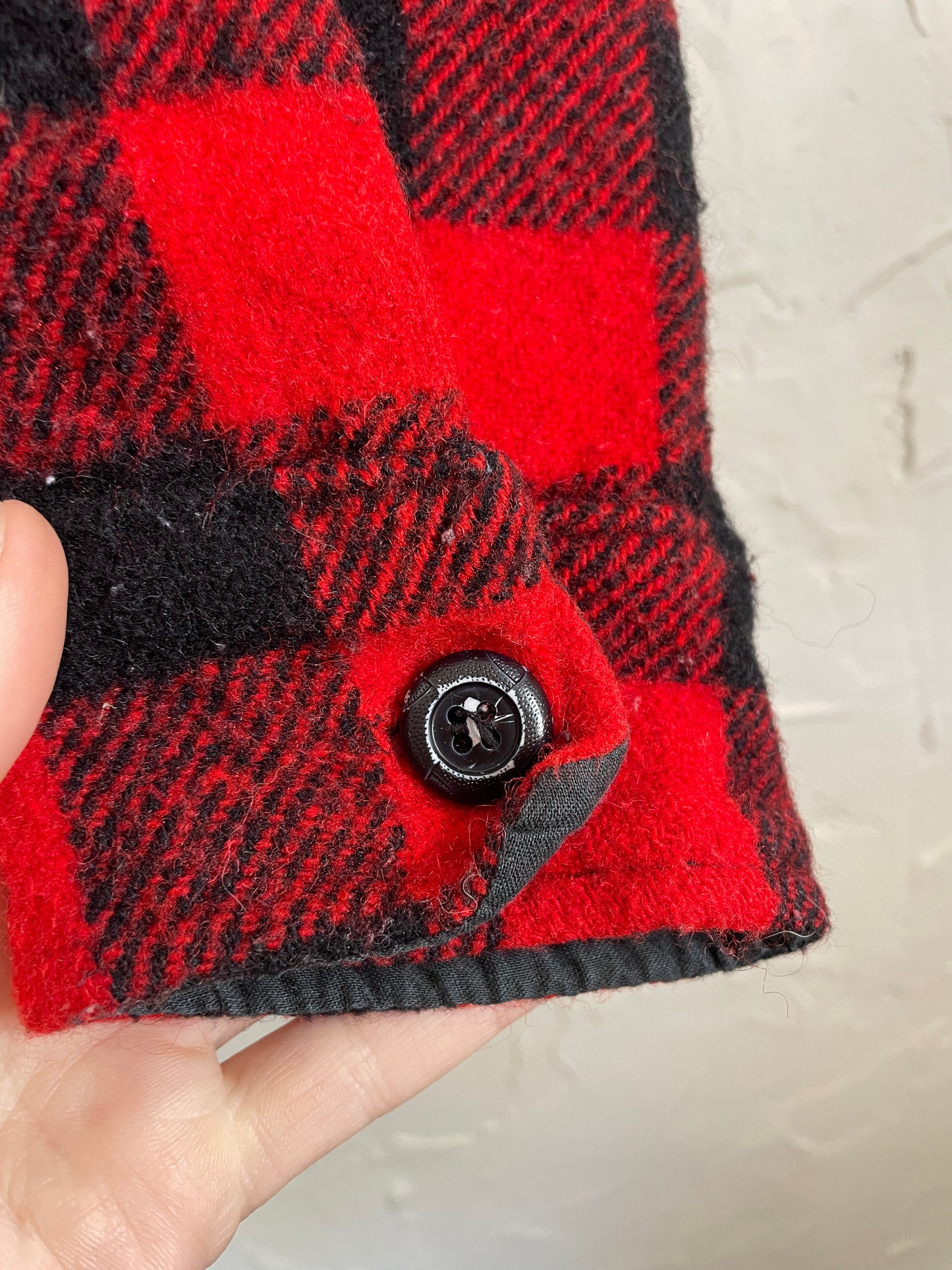 80s Buffalo Plaid Shirt Coat