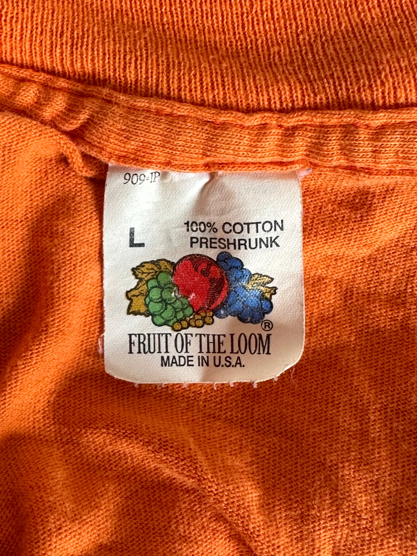 80s Orange Pocket Tee