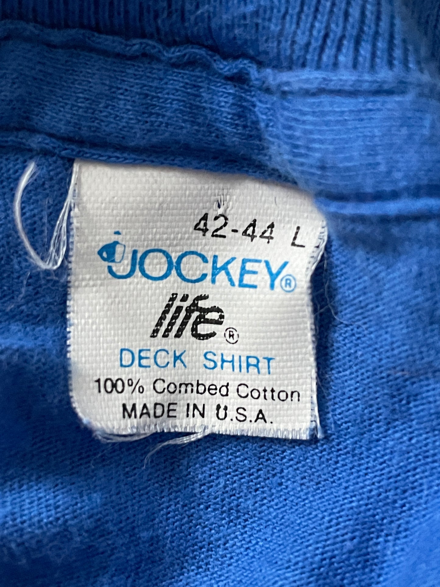 80s Blank Blue Pocket Tee