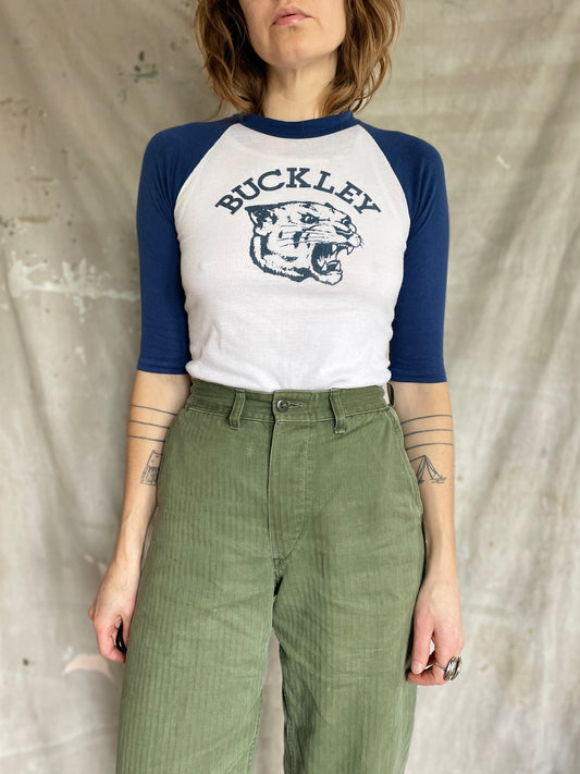 80s Buckley Wildcats Baseball Tee