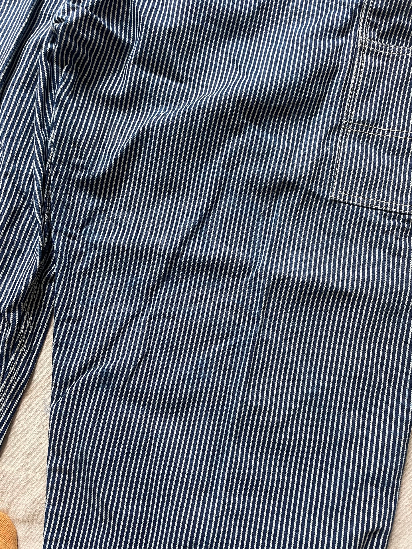 90s Key Imperial Hickory Stripe Overalls
