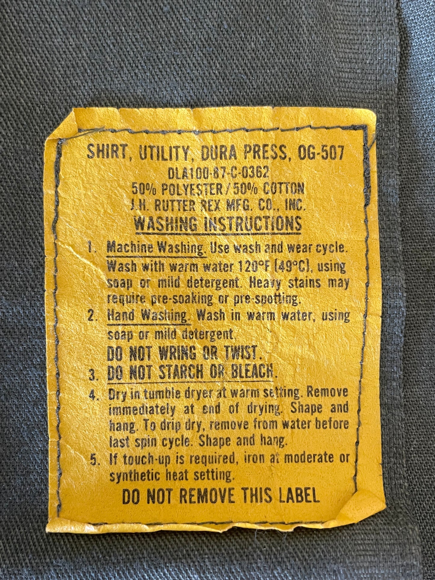 80s OG-507 Army Utility Shirt