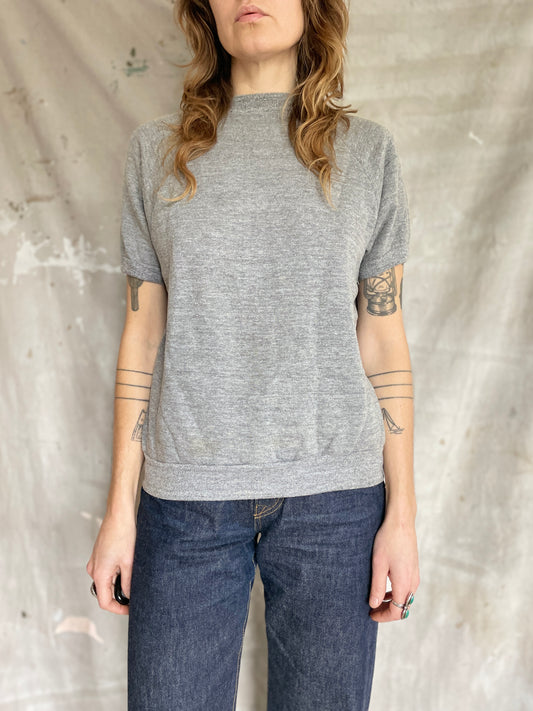 80s Blank Heather Grey Sweatshirt