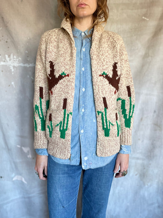 60s Mary Maxim Wild Duck Sweater